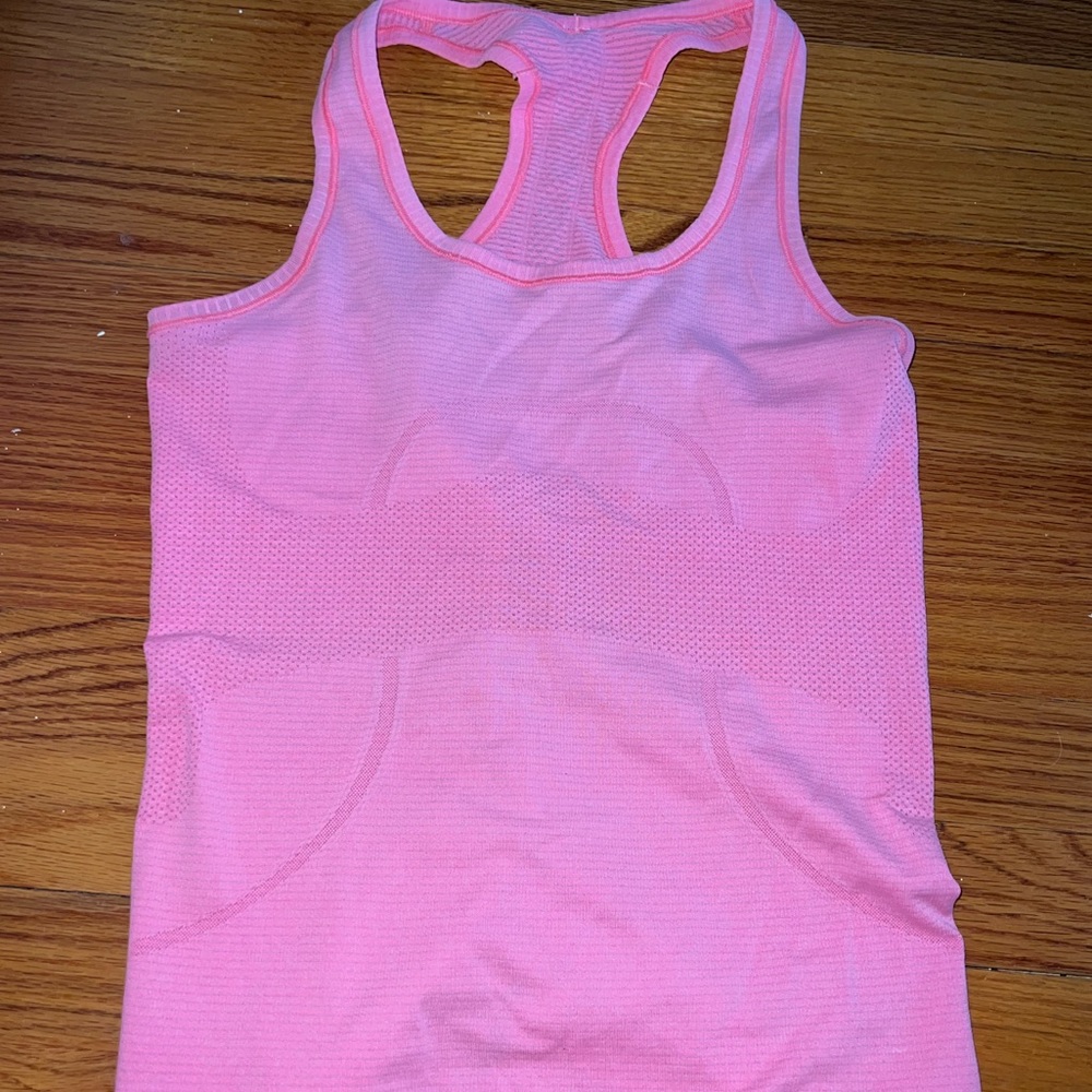 Pink swiftly tech razorback Lululemon tank top